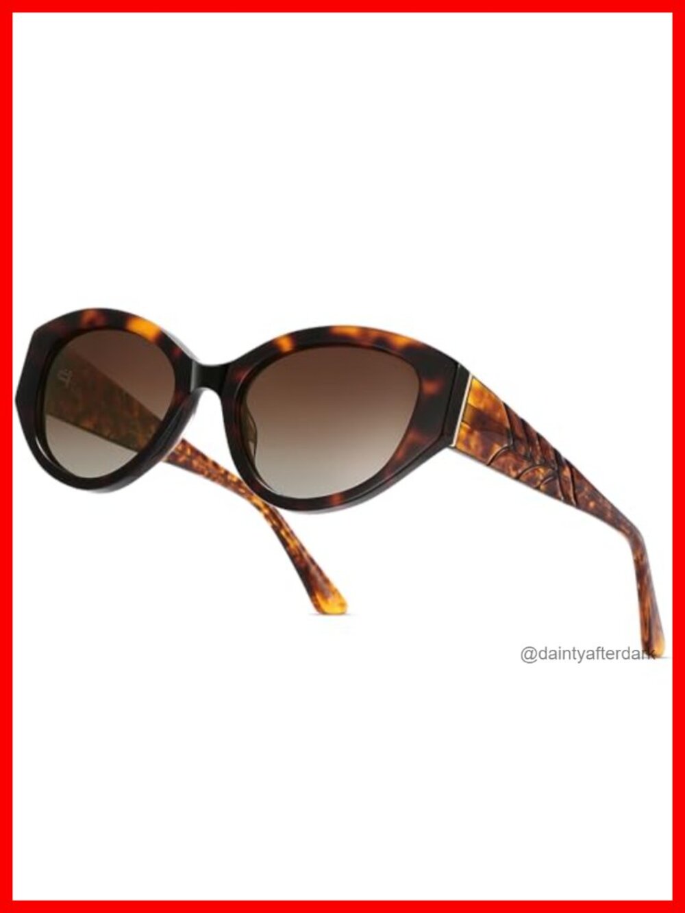 Italian Acetate Cat Eye Polarized Sunglasses UV400 Anti-Glare